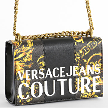  Versace Jeans Couture - Sac A Main Femme Range Stipe Patchwork Noir Renaissance