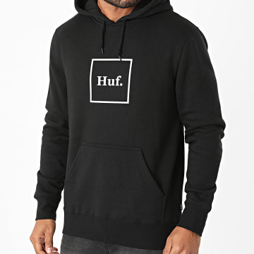  HUF - Sweat Capuche Essentials Box Logo Noir