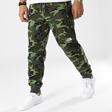  The North Face - Pantalon Jogging Camouflage A4SVQ Vert