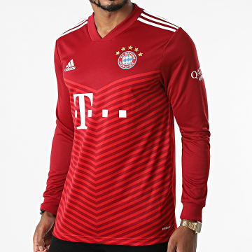  adidas - Maillot de Foot Manches Longues FC Bayern GR0486 Bordeaux Rouge