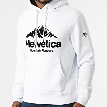  Helvetica - Sweat Capuche Winipeg Blanc