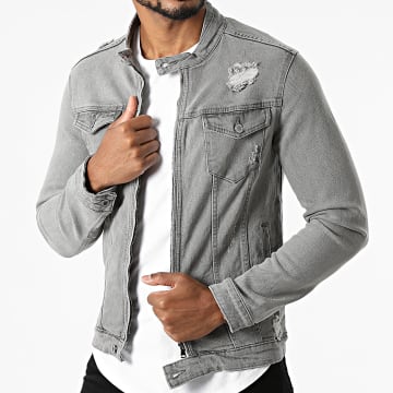  Zayne Paris  - Veste Jean ZVS-015 Gris