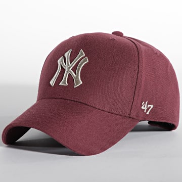  '47 Brand - Casquette MVP Adjustable New York Yankees Bordeaux