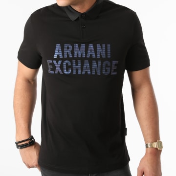  Armani Exchange - Polo Manches Courtes 6KZFFW-ZJH4Z Noir
