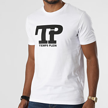Temps Plein - Maglietta con logo bianco e nero