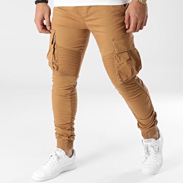  John H - Pantalon Cargo Jean P619 Camel