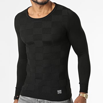  Paname Brothers - Pull A Carreaux PNM-215 Noir
