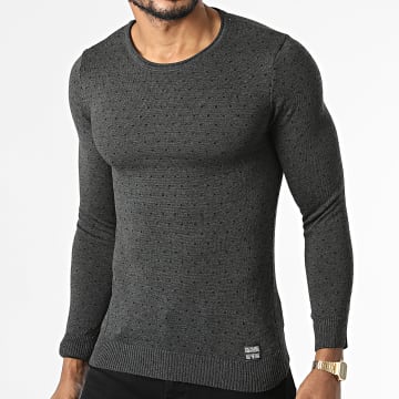  Paname Brothers - Pull PNM-231 Gris Anthracite