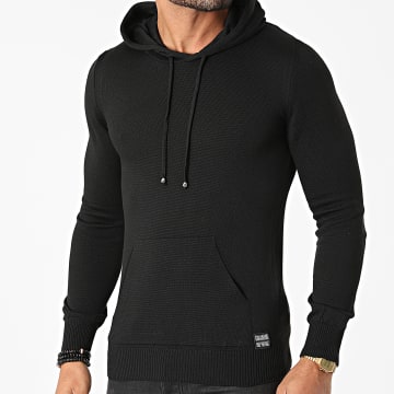  Paname Brothers - Pull Capuche PNM-228 Noir