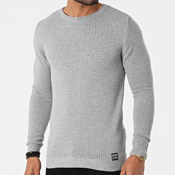  Paname Brothers - Pull PNM-230 Gris Chiné