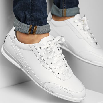  BOSS - Baskets Saturn Low Profile Leather Mix 50464427 White