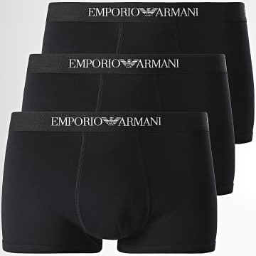  Emporio Armani - Lot De 3 Boxers 111610 CC722 Noir