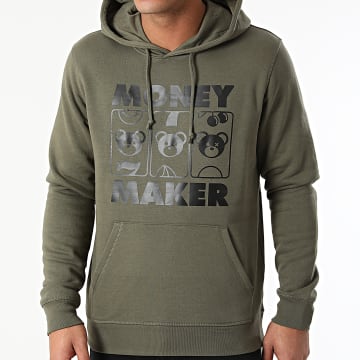  Luxury Lovers - Sweat Capuche Luxury Bear Vert Kaki Noir