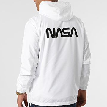  NASA - Coupe-Vent Worm Logo Back Blanc
