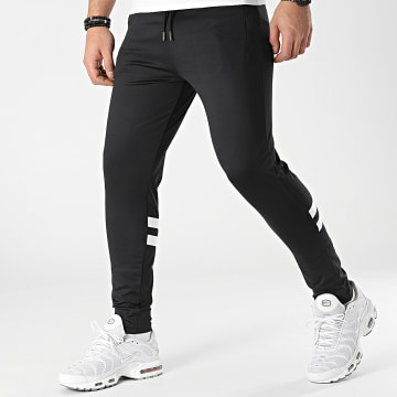  LBO - Pantalon Jogging Training Bandes 0041 Noir Blanc