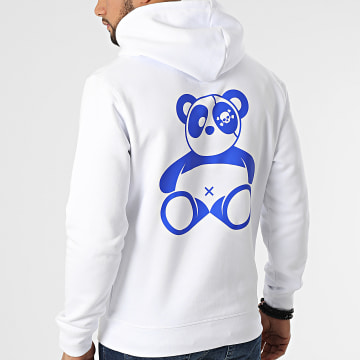  Sale Môme Paris - Sweat Capuche Panda Blanc Bleu Roi