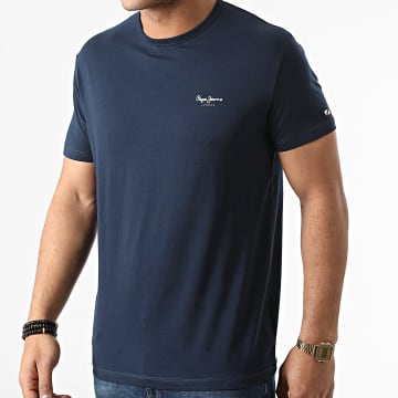  Pepe Jeans - Tee Shirt Original Basic Bleu Marine