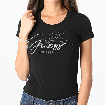  Guess - Tee Shirt Femme W2RI04 Noir