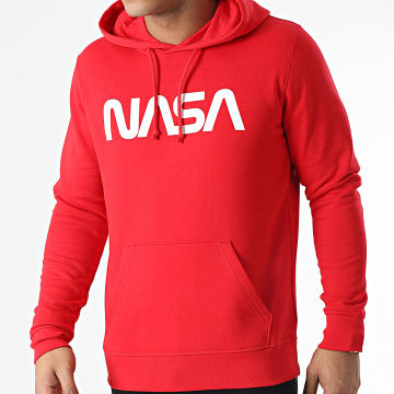  NASA - Sweat Capuche Worm Logo Rouge