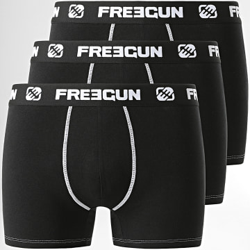  Freegun - Lot De 3 Boxers Ultra Stretch Noir