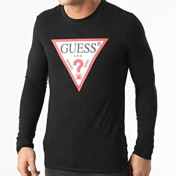  Guess - Tee Shirt Manches Longues M1RI31-J1311 Noir