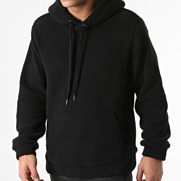  Only And Sons - Sweat Capuche Polaire Remy Noir