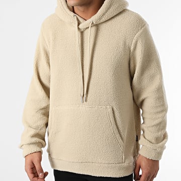  Only And Sons - Sweat Capuche Polaire Remy Beige