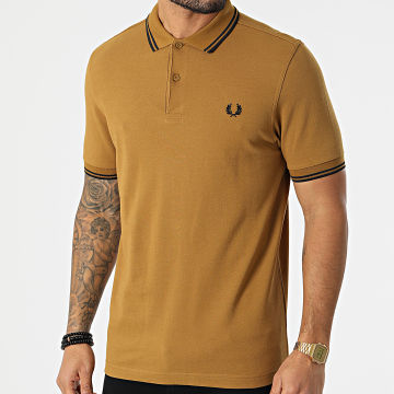  Fred Perry - Polo Manches Courtes Twin Tipped M3600 Camel