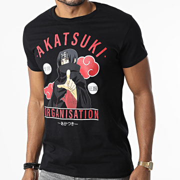  Naruto - Tee Shirt Akatsuki Organisation MENARUTTS119 Noir