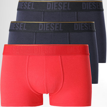  Diesel - Lot de 3 Boxers Damien 00ST3V-0KFAL Rouge Bleu Marine