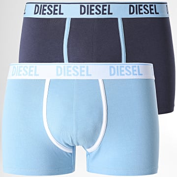  Diesel - Lot de 2 Boxers Damien 00SMKX-0SFAC Bleu Ciel Bleu Marine