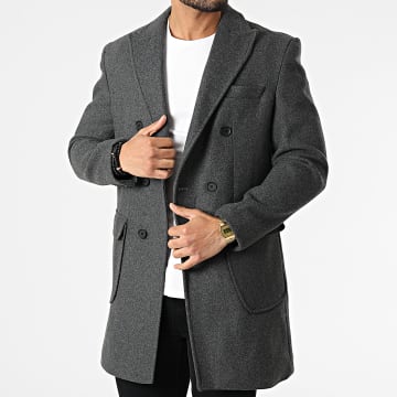  Classic Series - Manteau A2IY6108 Gris Anthracite Chiné