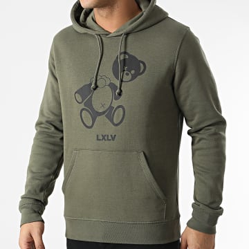  Luxury Lovers - Sweat Capuche Bear Vert Kaki