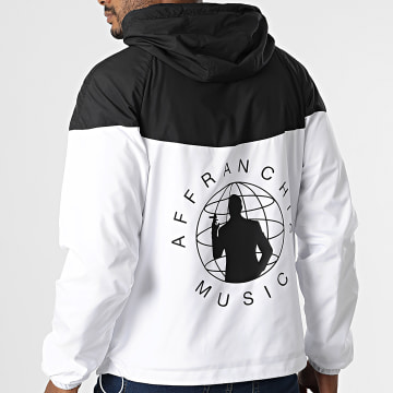  Affranchis Music - Coupe-Vent Bicolore Logo Blanc Noir