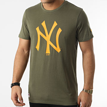  New Era - Tee Shirt MLB Seasonal Team Logo New York Yankees 12553355 Vert Kaki