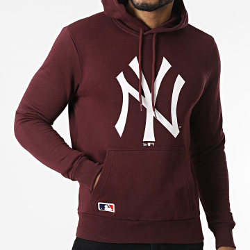  New Era - Sweat Capuche Seasonal Team Logo New York Yankees Bordeaux