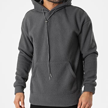  Uniplay - Sweat Capuche Polaire UP-T877 Gris Anthracite