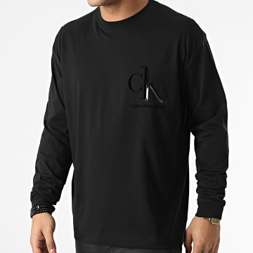  Calvin Klein - Tee Shirt A Manches Longues 9720 Noir