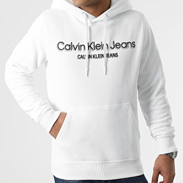  Calvin Klein - Sweat Capuche 9930 Blanc