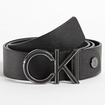  Calvin Klein - Ceinture Adjustable Leather Inlay Scotch 7847 Noir
