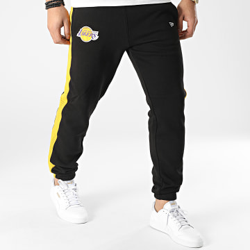  New Era - Pantalon Jogging A Bandes NBA Team Logo Los Angeles Lakers 12869836 Noir