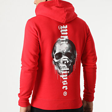  Luxury Lovers - Sweat Capuche Eclipse Skull Rouge