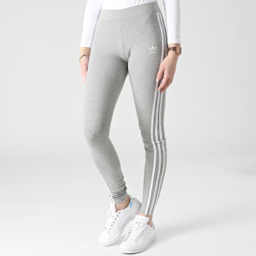 Adidas Originals Legging Femme A Bandes 3 Stripes HD2349 Gris Chine LaBoutiqueOfficielle