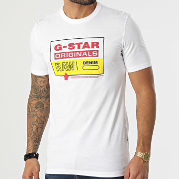  G-Star - Tee Shirt D20714-336 Blanc
