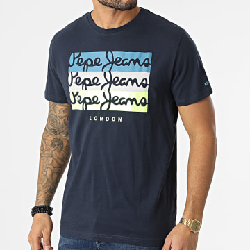  Pepe Jeans - Tee Shirt Abaden Bleu Marine