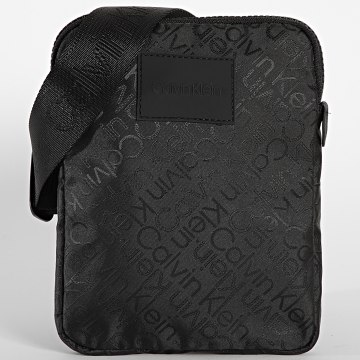  Calvin Klein - Sacoche Code Flatpack Jacquard 8172 Noir