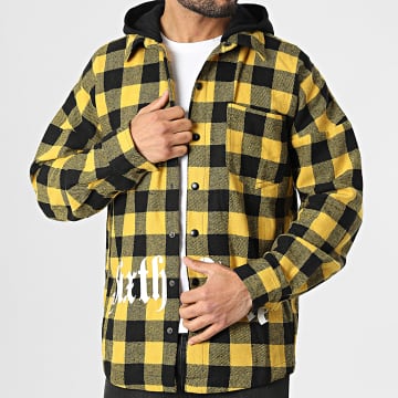  Sixth June - Surchemise Capuche A Carreaux M43224PJA Jaune Noir