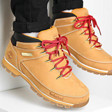  Timberland - Boots Euro Sprint Mid Hiker A2GKS Wheat Nubuck Red