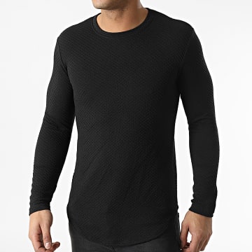 Uniplay - Tee Shirt Manches Longues Oversize UY770 Noir