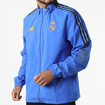 Adidas Sportswear - Veste Zippée Capuche Real Madrid HA2563 Bleu Roi